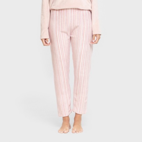 Pijama terciopelo super soft mujer Raya Oli malva rosa