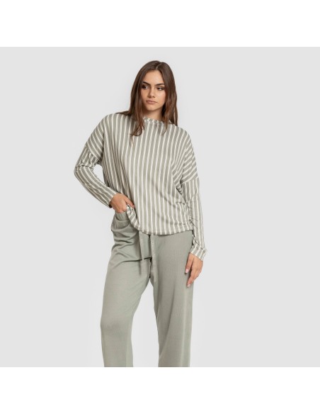 Pijama largo Secret mujer Raya Marsella verde caceria Pijama largo Secret mujer Raya Marsella verde caceria