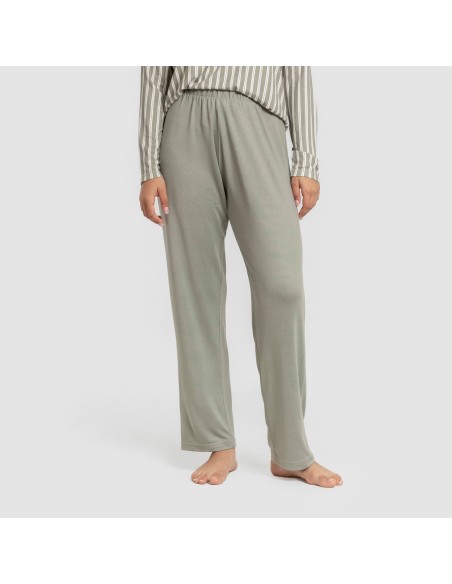 Pijama largo Secret mujer Raya Marsella verde caceria Pijama largo Secret mujer Raya Marsella verde caceria