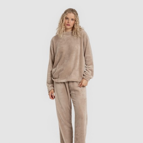 Pijama terciopelo liso