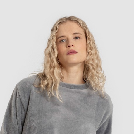 Pijama terciopelo liso