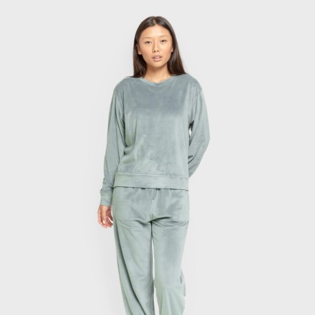 Pijama terciopelo super soft liso