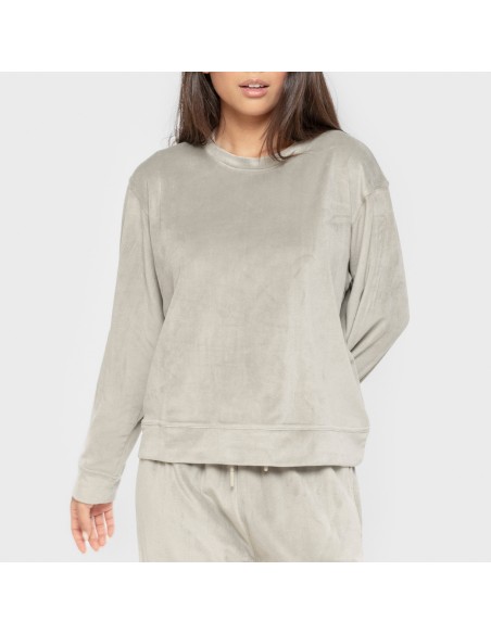 Pijama terciopelo super soft liso