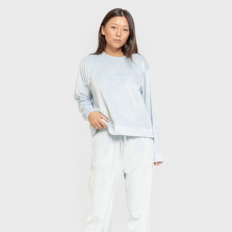 Pijama terciopelo super soft liso