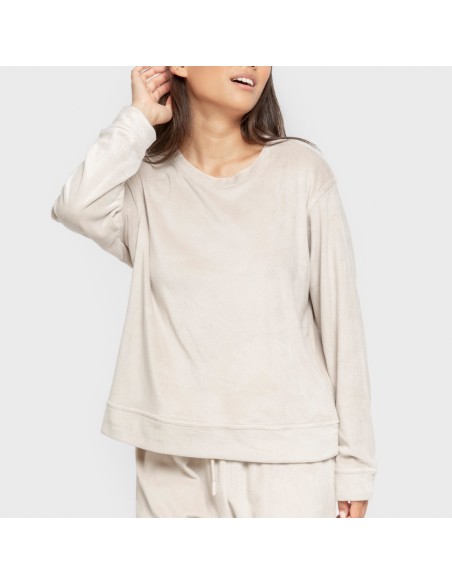 Pijama terciopelo super soft liso