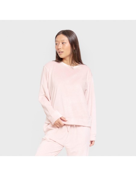 Pijama terciopelo super soft liso