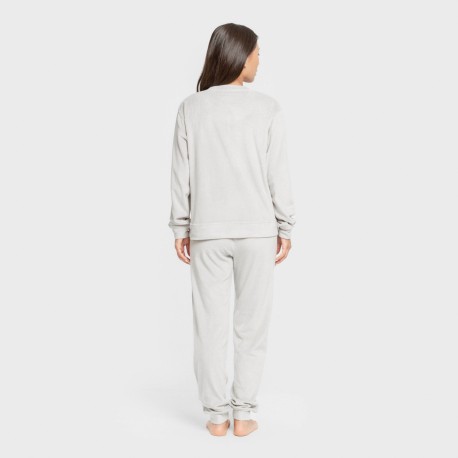 Pijama terciopelo super soft liso