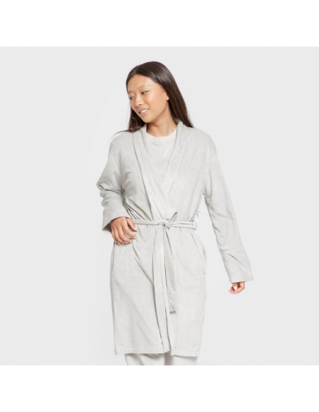 Bata terciopelo super soft lisa