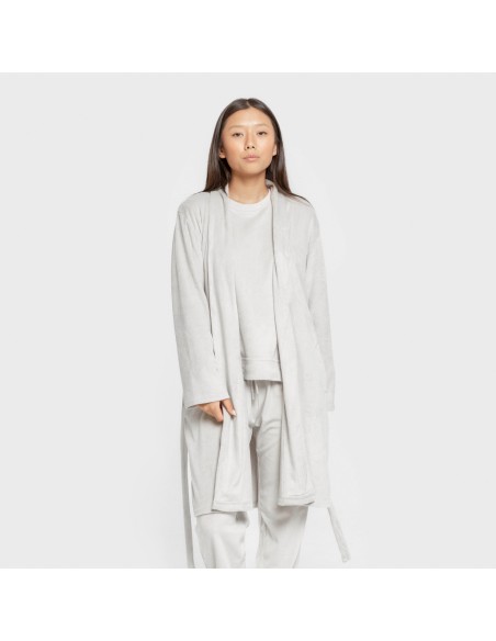 Bata terciopelo super soft lisa