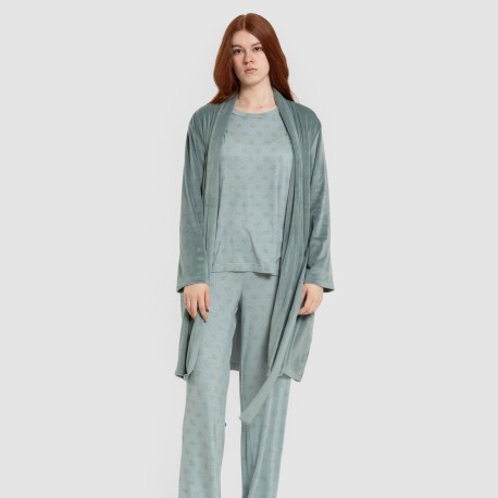 Bata terciopelo super soft lisa