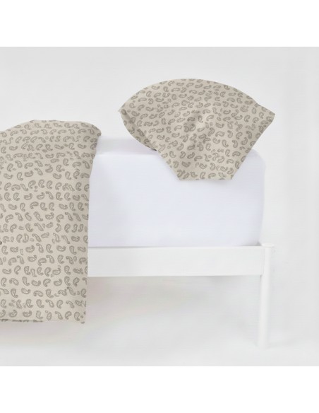 Funda nórdica algodón Chili verde seco - topo Funda nórdica algodón Chili verde seco - topo