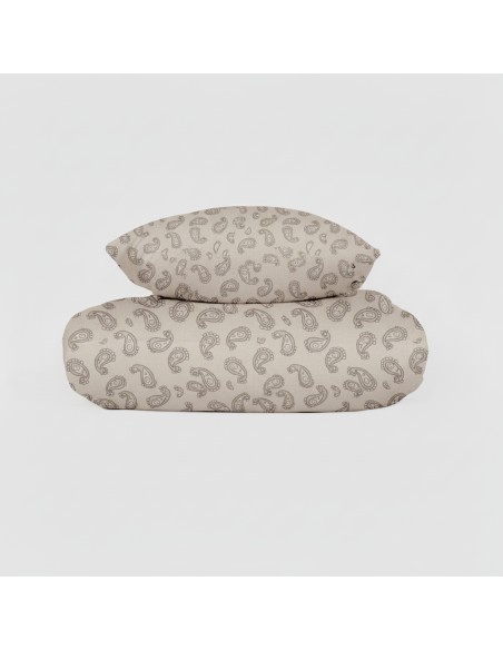 Funda nórdica algodón Chili verde seco - topo Funda nórdica algodón Chili verde seco - topo