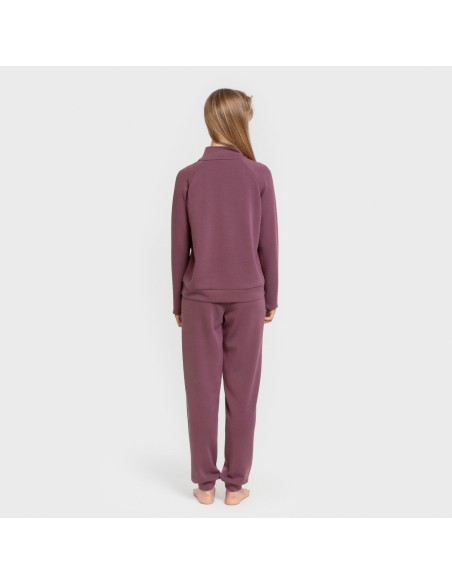 Pantalón jogger fluido mujer