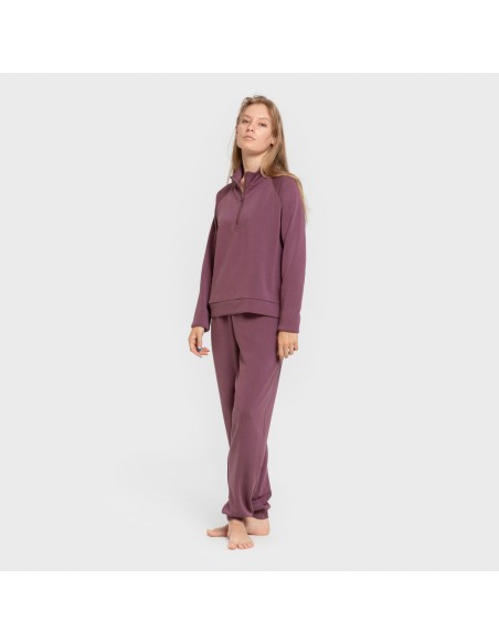 Pantalón jogger fluido mujer