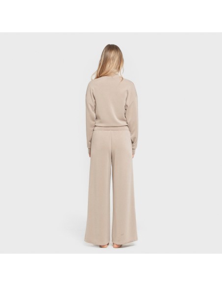 Sudadera cuello subido estilo modal mujer