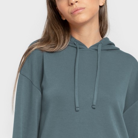 Sudadera capucha estilo modal mujer