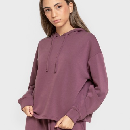 Sudadera capucha estilo modal mujer