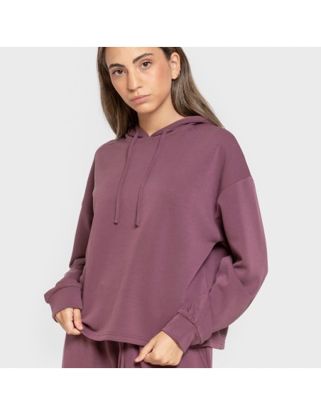 Sudadera capucha estilo modal mujer