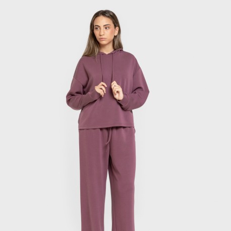 Sudadera capucha estilo modal mujer