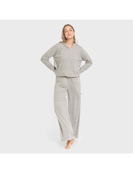 Sudadera capucha new punto extra suave mujer