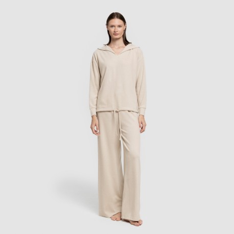 Sudadera capucha new punto extra suave mujer