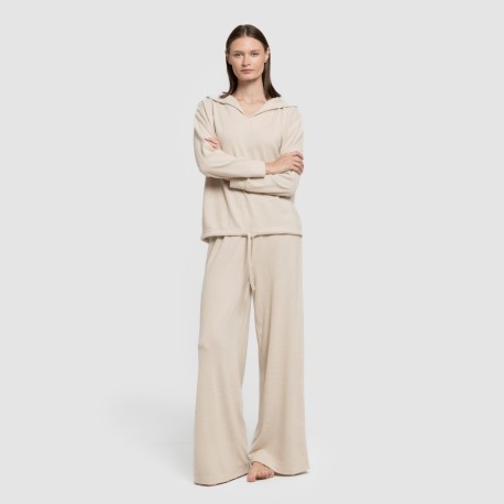 Sudadera capucha new punto extra suave mujer