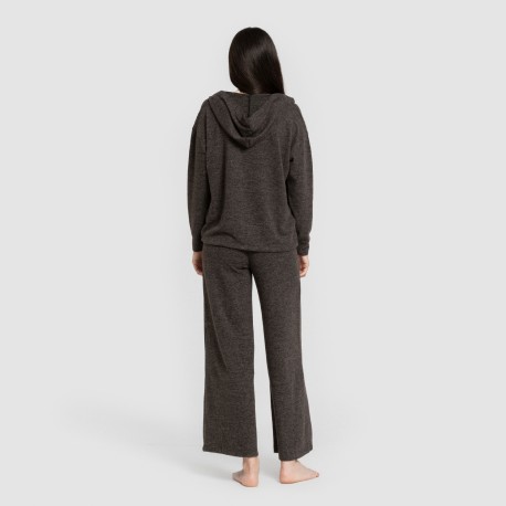 Sudadera capucha new punto extra suave mujer