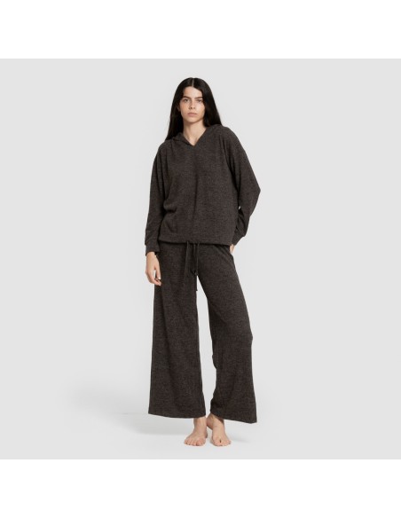 Sudadera capucha new punto extra suave mujer