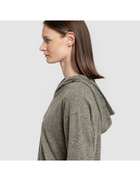 Sudadera capucha new punto extra suave mujer