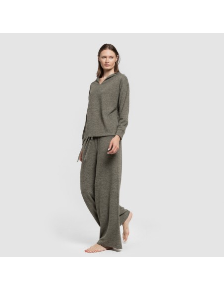 Sudadera capucha new punto extra suave mujer