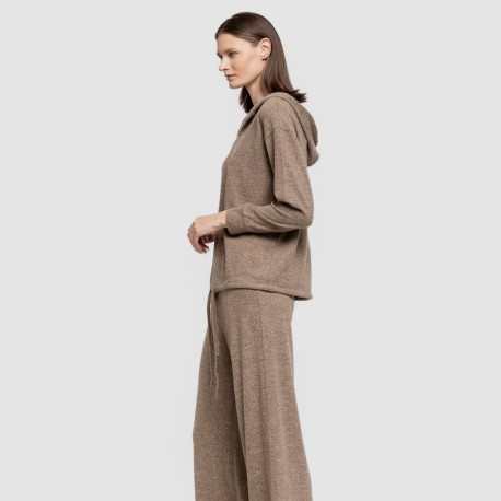 Sudadera capucha new punto extra suave mujer