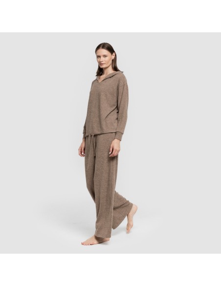 Sudadera capucha new punto extra suave mujer