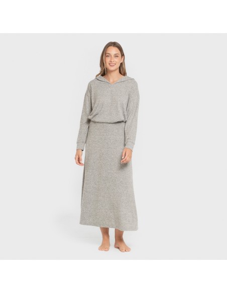 Falda midi evase new punto extra suave