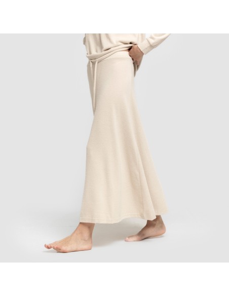 Falda midi evase new punto extra suave