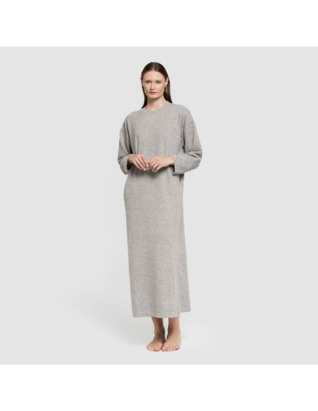 Vestido midi manga larga new punto extra suave