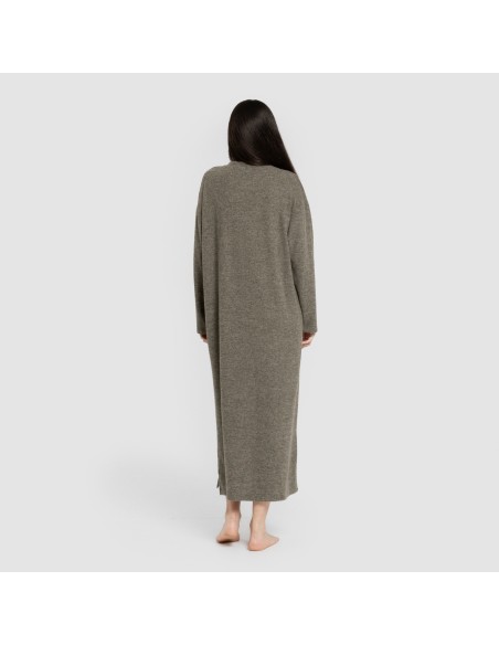 Vestido midi manga larga new punto extra suave