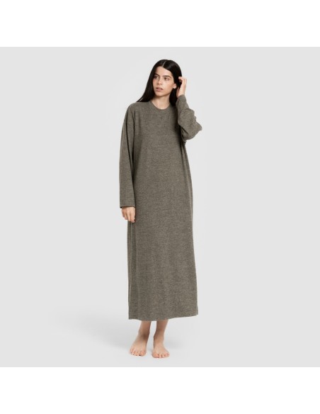 Vestido midi manga larga new punto extra suave