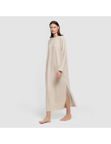 Vestido midi manga larga new punto extra suave