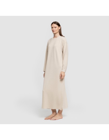 Vestido midi manga larga new punto extra suave