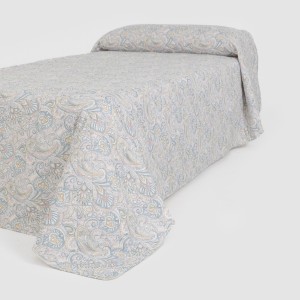 Colcha bouti Cachemir verde seco