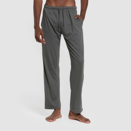 Pijama largo hombre con botones verde azul claro - oscuro