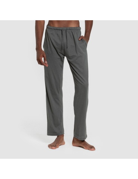 Pijama largo hombre con botones verde azul claro - oscuro