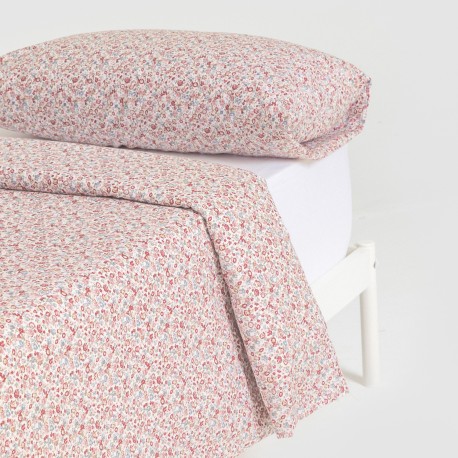 Funda nórdica algodón Alda rosa