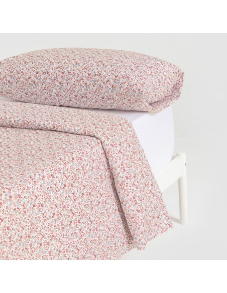 Funda nórdica algodón Alda rosa Funda nórdica algodón Alda rosa