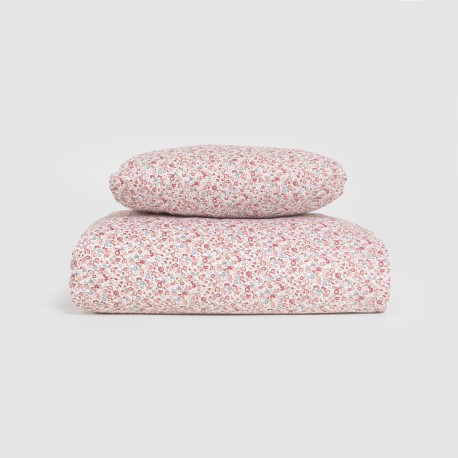 Funda nórdica algodón Alda rosa