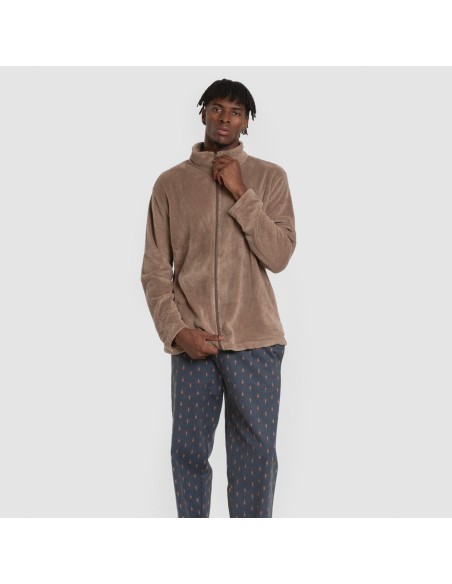 Sudadera coral hombre lisa