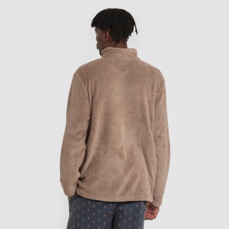 Sudadera coral hombre lisa