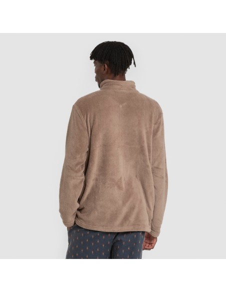 Sudadera coral hombre lisa