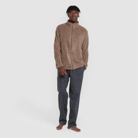 Sudadera coral hombre lisa