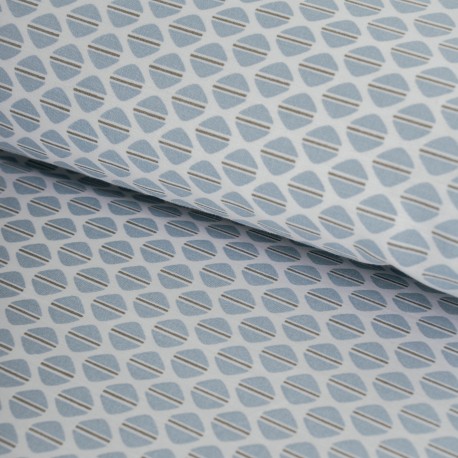 Funda nórdica algodón percal Dune índigo